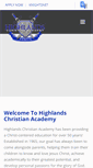 Mobile Screenshot of highlandschristian.org