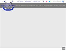Tablet Screenshot of highlandschristian.org
